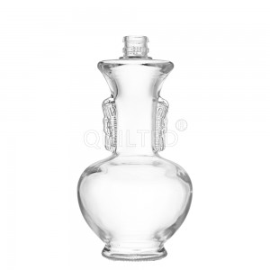 600 ml Magic lamp shape clear liquor glass whisky bottle