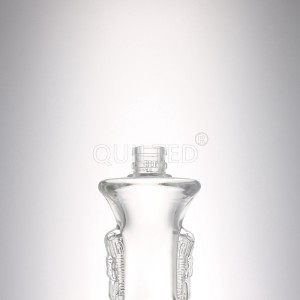 China Design Shape of lamp 600 ml liquor glass whsiky bottle Manufacturer and Company | QLT