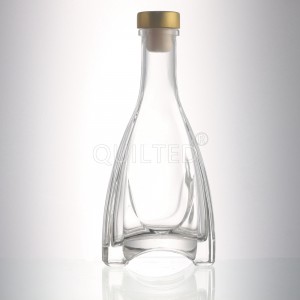 China Small 250 ml special shape liquor glass gin bottle Manufacturer and Company | QLT