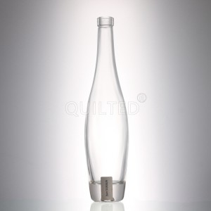 China Design 500 ml clear liquor ice wine glass bottle