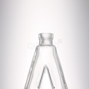 China Custom 500 ml Letter shape liquor glass whisky bottle Manufacturer and Company | QLT