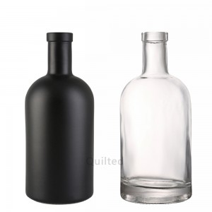 China 500 ml pretty liquor glass vodka bottle with cork Manufacturer and Company | QLT