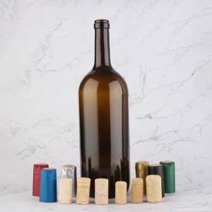 Bulk 1500 ml red wine glass bottle with cork