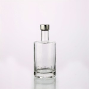 China 375 ml flat shoulder round liquor glass gin bottle Manufacturer and Company | QLT
