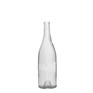 750ml Clear Glass Bourgogne Marquise Wine Bottles
