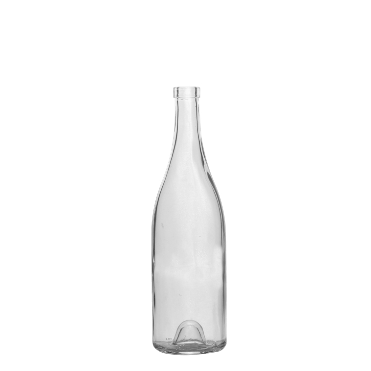 China Wholesale Frosted Glass Packaging Quotes Pricelist- 750ml Clear Glass Bourgogne Marquise Wine Bottles – QLT