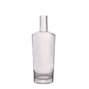 700ml Custom Clear Fancy Glass Tequila Bottles