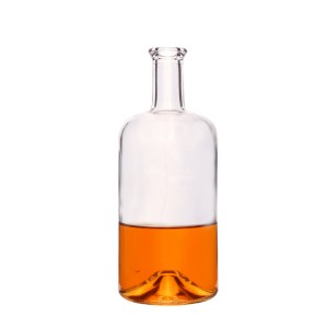 China 750ml Clear Glass Juniper Bottles Manufacturer and Company | QLT