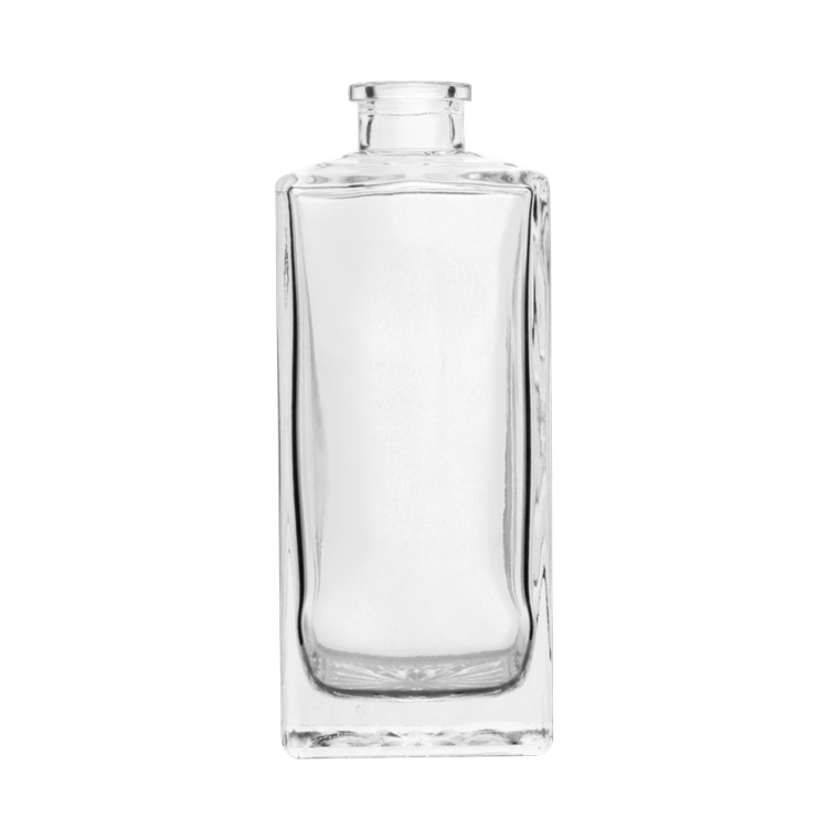 China Wholesale 8 Oz Beer Bottles Factories Pricelist- 500ml Clear Square Liquor Glass Bottles – QLT