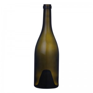 W-132 890g Cork Finish Burgundy Wine Bottle