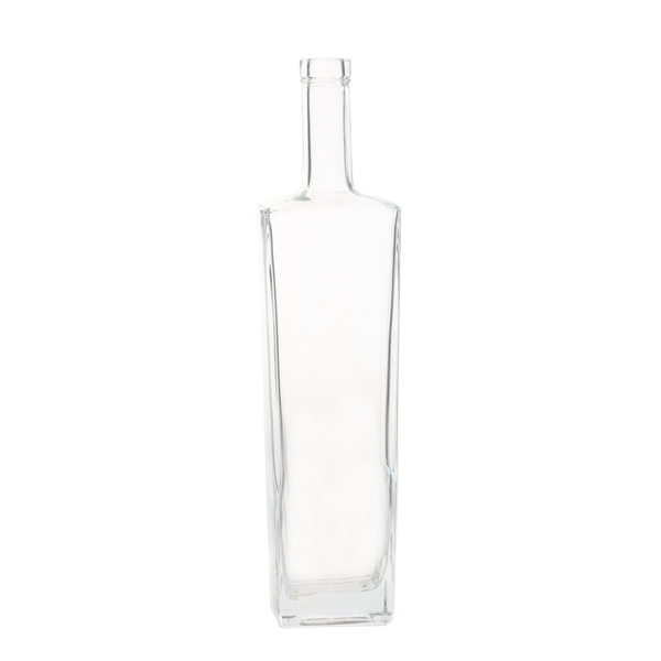 China Wholesale Gin Bottle Price Factories Quotes- 700ml clear trapeziod shape glass alcohol bottles – QLT