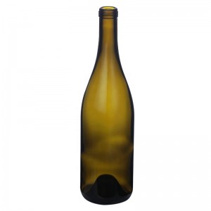 China 750ml 550g Push Up Cork Finish Burgundy Glass Bottle Manufacturer and Company | QLT