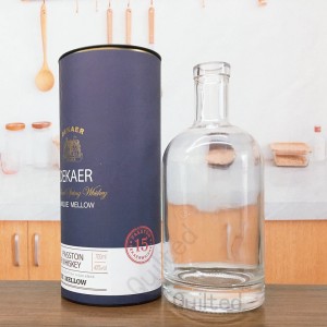 High-Quality Cheap Decorative Glass Bottles Factories Pricelist-
 500 ml liquor glass vodka bottle with packaging  – QLT