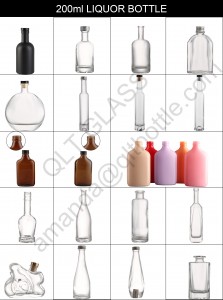 China Square shape 200 ml liquor glass vodka bottle with lid Manufacturer and Company | QLT